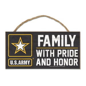 Pride & Honor US Army Wood Sign - Sweets and Geeks