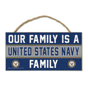 US Navy Family Wood Sign - Sweets and Geeks