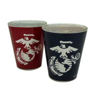 U.S Marines Two Tone Shot Glass - Sweets and Geeks