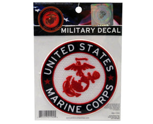 US Marines Flocked Logo Decal - Sweets and Geeks