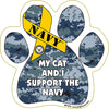 Paw Magnets - Military: (Navy Cat)