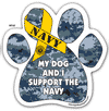 Paw Magnets - Military: (Navy Dog)