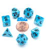 Mighty Tiny Dice - "Sea Sparkle" (Glow in the Dark) - 12mm 7pc Set