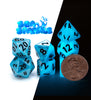 Mighty Tiny Dice - "Sea Sparkle" (Glow in the Dark) - 12mm 7pc Set