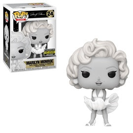 Funko Pop Icons: Marylin Monroe - Marilyn Monroe (Black and white) (Entertainment Earth) #24 - Sweets and Geeks