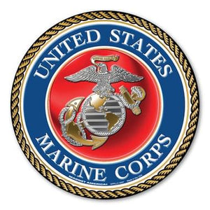 US Marines Seal 5" Circle Magnet - Sweets and Geeks