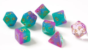 RPG Dice Set (7): Northern Lights - Sweets and Geeks