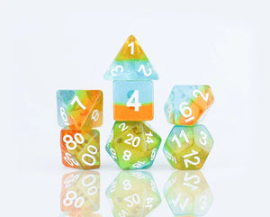 Sirius RPG Dice Set (7): Celestial - Ocean Dusk - Sweets and Geeks