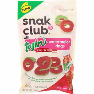 Snak Club Tajin Watermelon Rings, 5oz - Sweets and Geeks