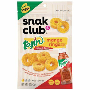 Snak Club Tajin Mango Rings, 5oz - Sweets and Geeks