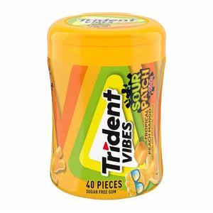 Trident Sour Patch Kids Tropical Peach Mango Gum - Sweets and Geeks