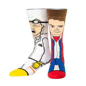 Doc & Marty Mix Match 360 Knit Socks - Sweets and Geeks