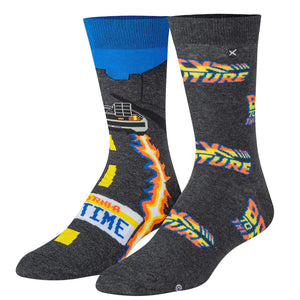 Back To The Future Out Of Time Knit Socks - Sweets and Geeks