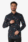 Pac-Man Button Down Shirt