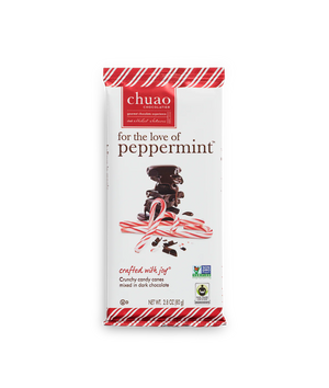 Chuao's For the Love of Peppermint Dark Chocolate Bar 2.8oz - Sweets and Geeks