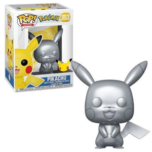 Funko POP! Games: Pokemon - Pikachu (Metallic) #353 - Sweets and Geeks