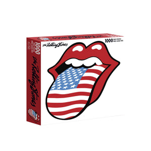 Rolling Stones American Flag Logo 1000pc Puzzle - Sweets and Geeks