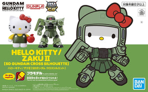 SD Gundam Cross Silhouette Hello Kitty MS-06 Zaku II - Sweets and Geeks