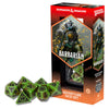 Sirius Dice D&D Adventure Dice Set: Barbarian (Green & Brown)