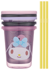 My Melody & Kuromi Tumbler with Lid & Straw 3pc Set