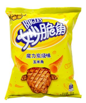 Japanese Cheeto Bugles- Japanese BBQ 65g Bag - Sweets and Geeks