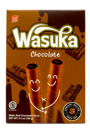 Tay's Baker's Wasuka Flavored Chocolate Wafer Rolls 1oz - Sweets and Geeks
