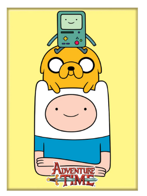 Adventure Time Finn & Jake W/ BMO Magnet - Sweets and Geeks