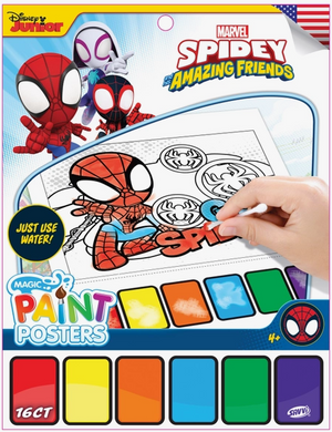 Spidey and his Amazing Friends Magic Paint Posters 16 Pages - Sweets and Geeks