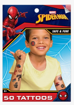 Spiderman Tattoos 50 Pack - Sweets and Geeks