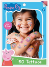 Peppa Pig Tattoos 50 Pack - Sweets and Geeks