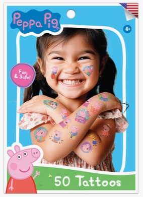 Peppa Pig Tattoos 50 Pack – Sweets and Geeks