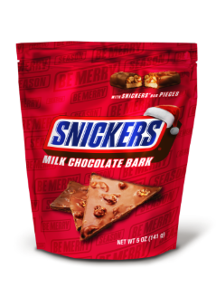 Snickers Milk Chocolate Bark 5oz Pouch - Sweets and Geeks