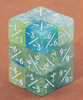 Green/Blue Silk Counter 12-Die Set