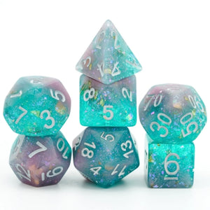 Foam Brain Games - Pink and Green Seabed Treasure Dice Set - Sweets and Geeks