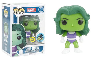 Funko POP!: Marvel - She-Hulk (Glow In The Dark) (Comikaze Exclusive) #147 - Sweets and Geeks