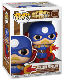 Funko POP Marvel: Infinity Warps -Soldier Supreme #858 (Glow)(Special Edition) - Sweets and Geeks