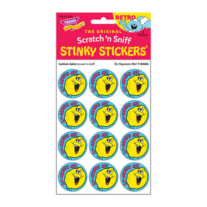 Scratch 'N Sniff Stinky Stickers- Ex-Squeeze Me Lemon Juice - Sweets and Geeks