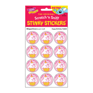 Scratch 'N Sniff Stinky Stickers- Happy Birthday Whipped Cream - Sweets and Geeks