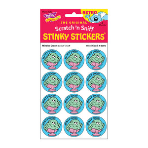 Scratch 'N Sniff Stinky Stickers- Minty Good Mint Ice Cream - Sweets and Geeks