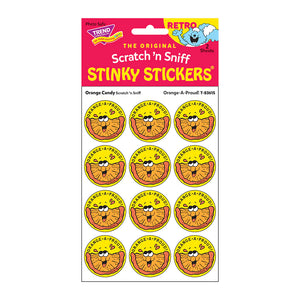Scratch 'N Sniff Stinky Stickers- Orange-A-Proud! Orange Candy - Sweets and Geeks