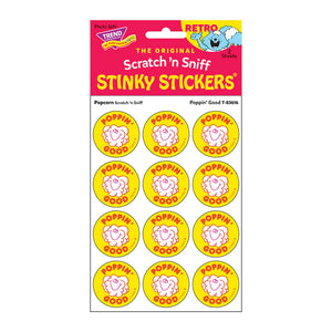 Scratch 'N Sniff Stinky Stickers- Poppin' Good Popcorn - Sweets and Geeks