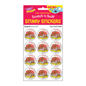 Scratch 'N Sniff Stinky Stickers- Super Stuff Spaghetti - Sweets and Geeks