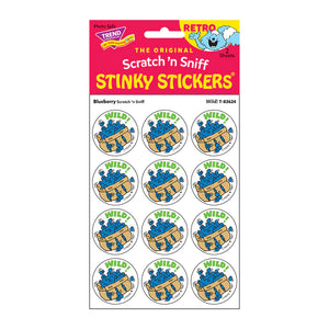 Scratch 'N Sniff Stinky Stickers- Wild! Blueberry - Sweets and Geeks