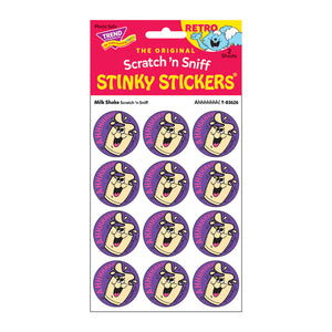 Scratch 'N Sniff Stinky Stickers - AHHHHHHH! / MilkShake - Sweets and Geeks