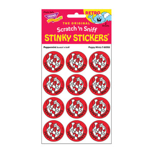 Scratch 'N Sniff Stinky Stickers- Peppy Mints / Peppermint - Sweets and Geeks