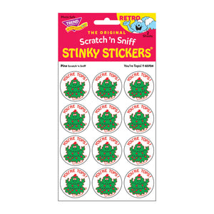 Scratch 'N Sniff Stinky Stickers- You're Tops! / Pine - Sweets and Geeks