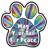 Paw Magnets - Tie Dye (Wag Your Tail For Peace)