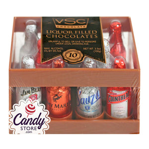 VSC 10 Count Liquor Filled Chocolate Crate 3.5oz - Sweets and Geeks
