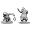 Pathfinder Battles Deep Cuts Unpainted Miniature - W26 Boggard Scout & Castoroides
