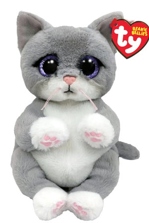 Ty Beanie Belly - Morgan 8" Grey Cat - Sweets and Geeks
